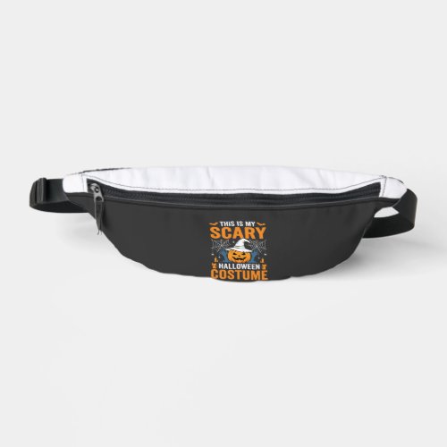 Scary Halloween Costume Pumpkin Witch Design Fanny Pack