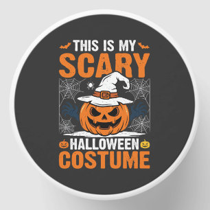 Scary Halloween Costume Pumpkin Witch Hat Design_1 Mini Candle Favors