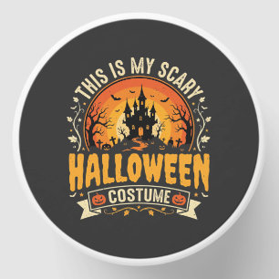 Scary Halloween Costume Vector Design Mini Candle Favors