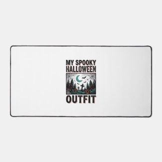 Scary Halloween Costume Vintage Graveyard Tee_1 Desk Mat