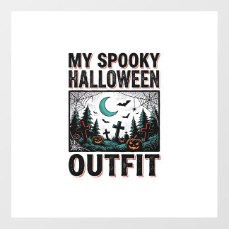 Scary Halloween Costume Vintage Graveyard Tee_1 Floor Decals