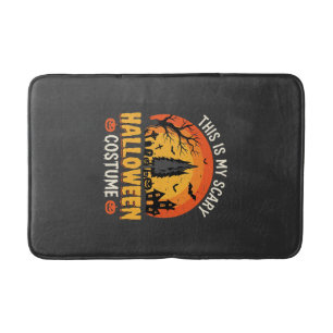 Scary Halloween Costume Vintage Sunset Design_1 Bath Mat