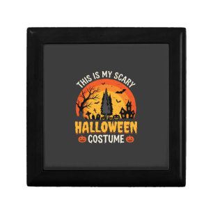 Scary Halloween Costume Vintage Sunset Design_1 Gift Box
