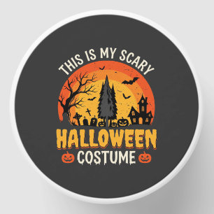 Scary Halloween Costume Vintage Sunset Design_1 Mini Candle Favors