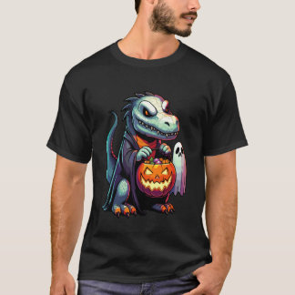 Scary Halloween Crocodile Alligator Ghost Spooky C T-Shirt
