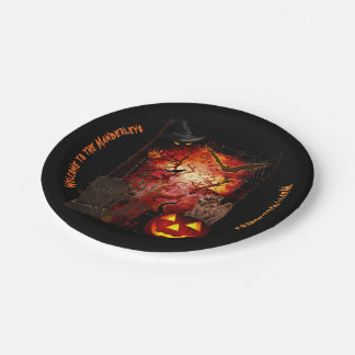 Scary Halloween (customizable) Paper Plates