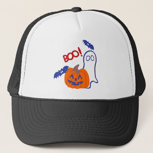 Scary Halloween design T-shirts, Apparel Trucker Hat (Front)
