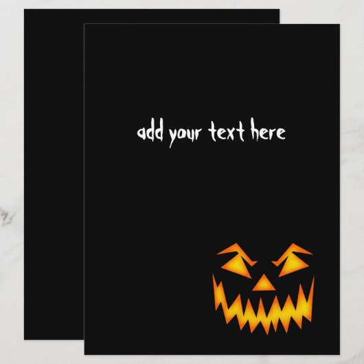 Scary Halloween Face (Front/Back)