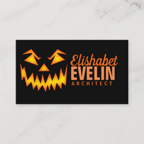 Scary Halloween Face g567 Business Card