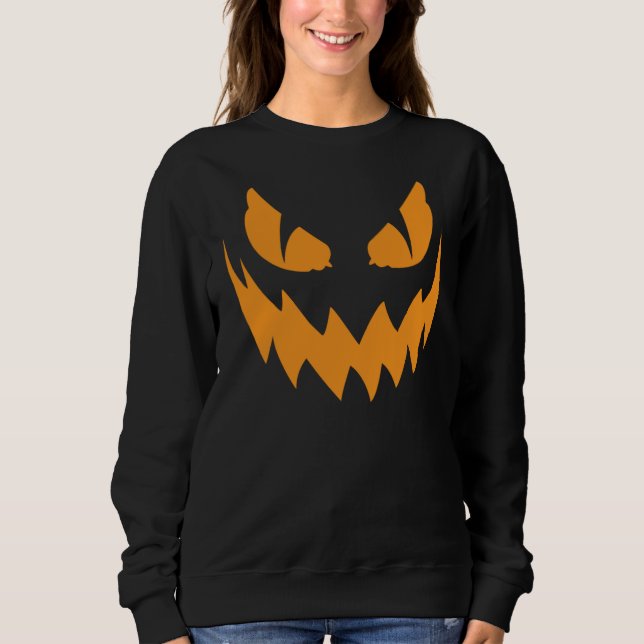 Scary Halloween Face Sweatshirt (Front)