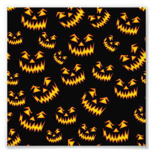 Scary Halloween Faces Photo Print