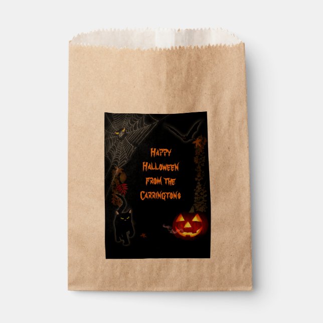 Scary Halloween Favor Bag (Front)