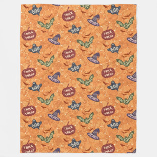 Scary Halloween Fleece Blanket