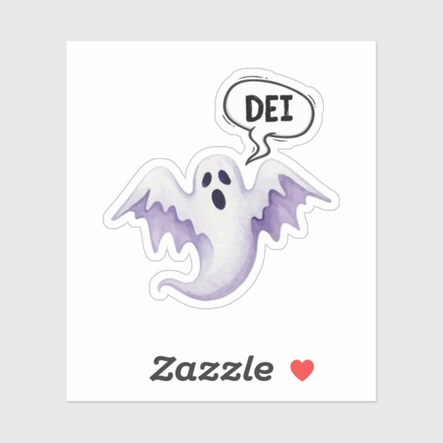 Scary Halloween ghost - DEI  Sticker (Sheet)