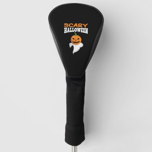 Scary Halloween Ghost Halloween Pumpkin Golf Head Cover