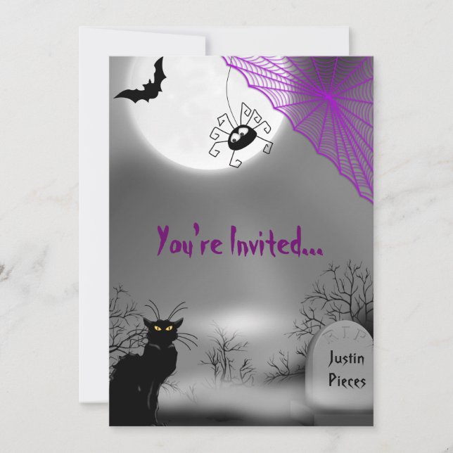 Scary Halloween Invitation (Front)