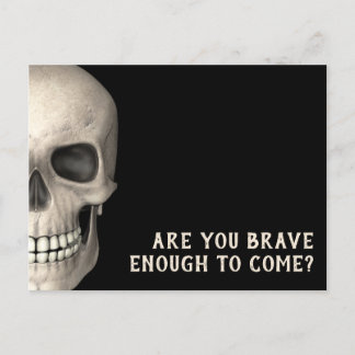 Scary Halloween Invitation - Postcard