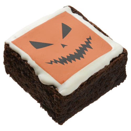 Scary Halloween Jack OLantern black face orange Brownie
