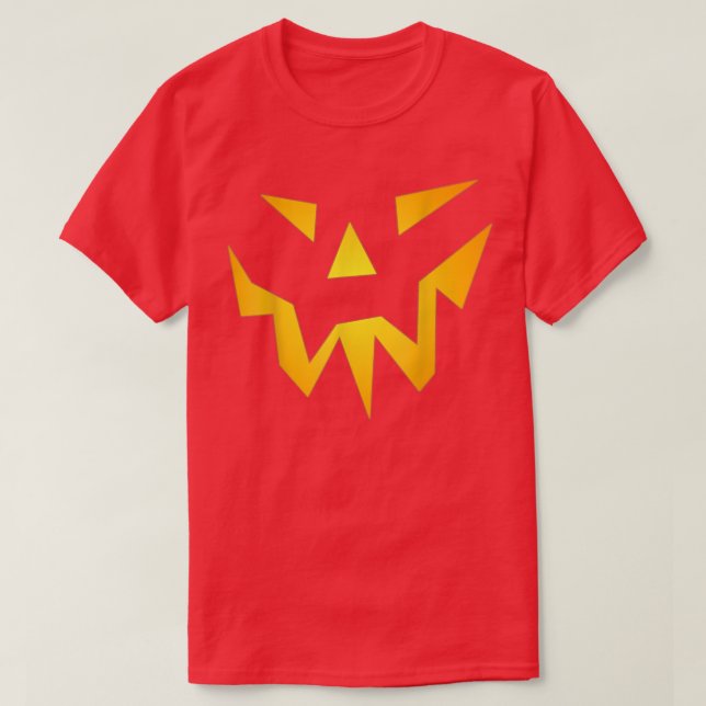 Scary Halloween JackOLantern Pumpkin  T-Shirt (Design Front)