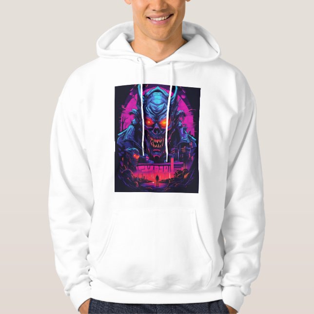 Scary Halloween Monsters Hoodie (Front)