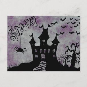 Scary Halloween Night Postcard