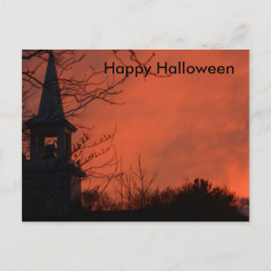 Scary Halloween Night Postcard