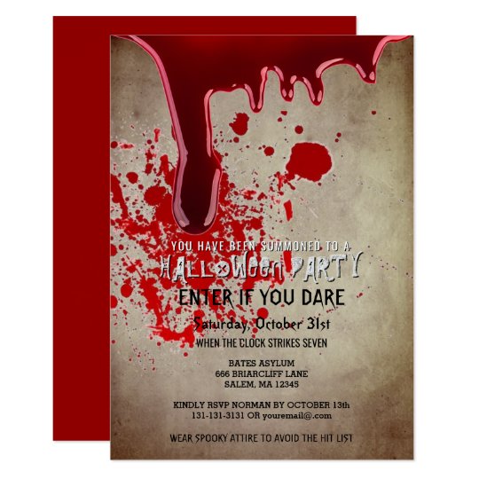 Halloween Invitation Paper 5