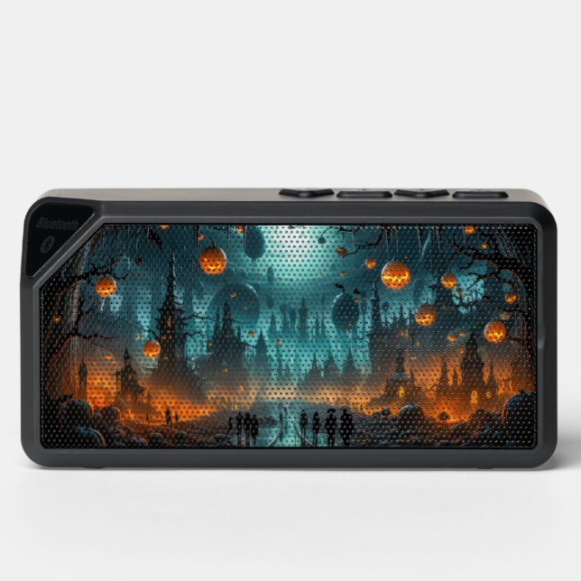 Scary Halloween Party Bluetooth Speaker (Front)