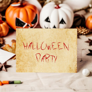 Scary Halloween Party Invitation