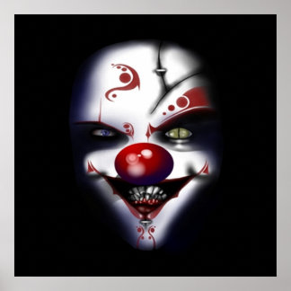 Scary Clown Posters | Zazzle