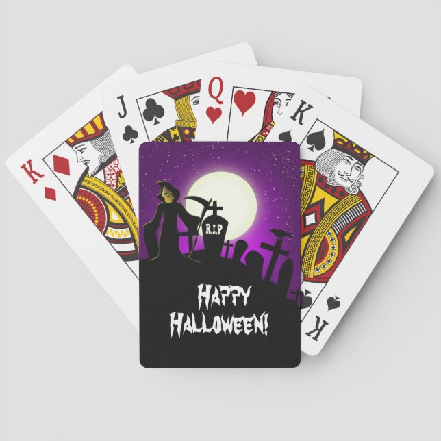 Scary Halloween Poker Cards (Back)