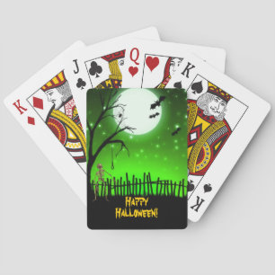 Scary Halloween Poker Cards