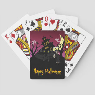 Scary Halloween Poker Cards