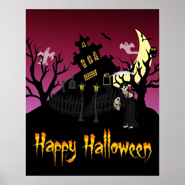 Scary Halloween Poster (Front)