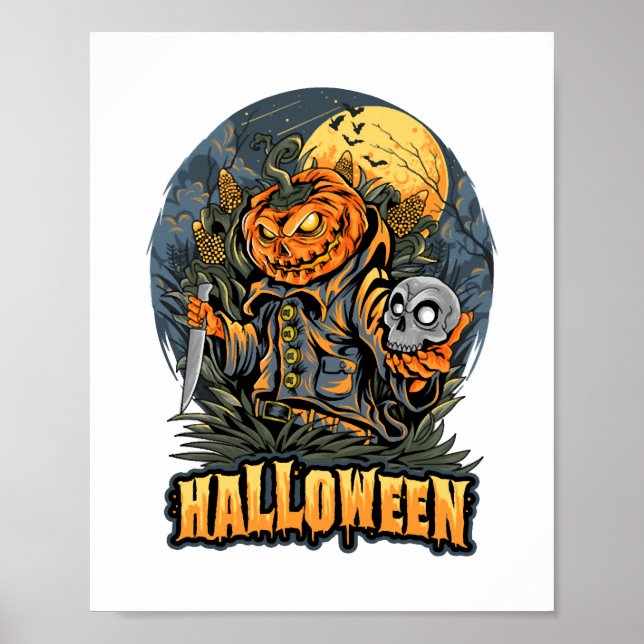 Scary Halloween  Poster (Front)