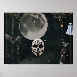 Scary Halloween Poster - Spooky and Dark