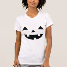 Scary Halloween Pumpkin Face with Sharp Features