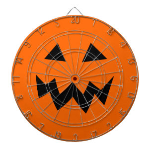Scary Halloween pumpkin head carving dartboard With Darts