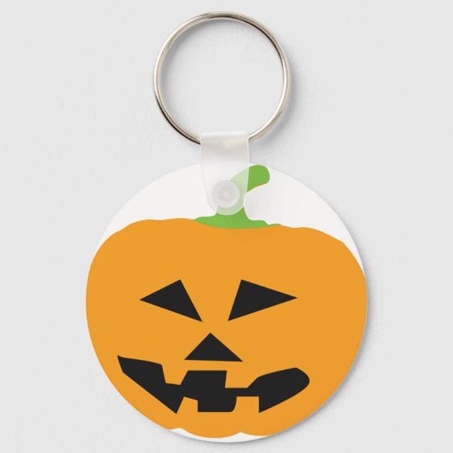 scary halloween pumpkin keychain (Front)