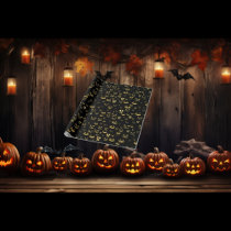 Scary Halloween Pumpkin Pattern Wrapping Paper