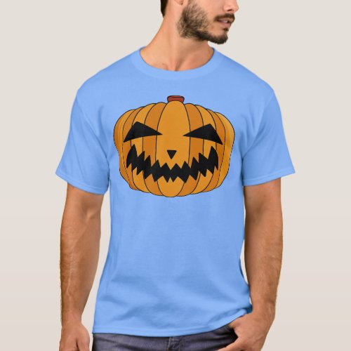 Scary Halloween Pumpkin T_Shirt