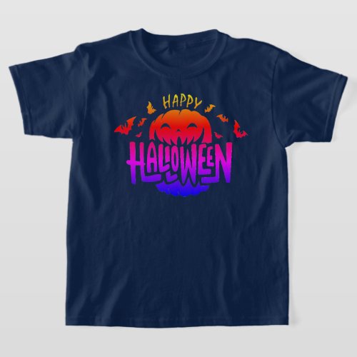 Scary Halloween pumpkin T_Shirt