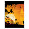 Scary Halloween Pumpkins and Full Moon
