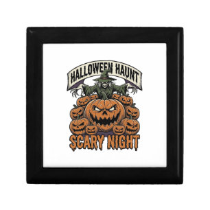 Scary Halloween Pumpkins Vintage Engraving Shirt A Gift Box