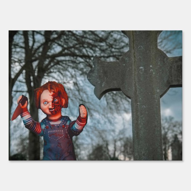 Scary Halloween Sign (Front)