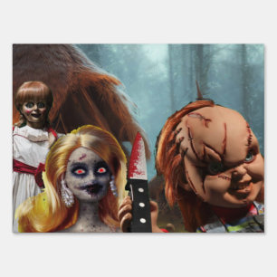 Scary Halloween. Sign