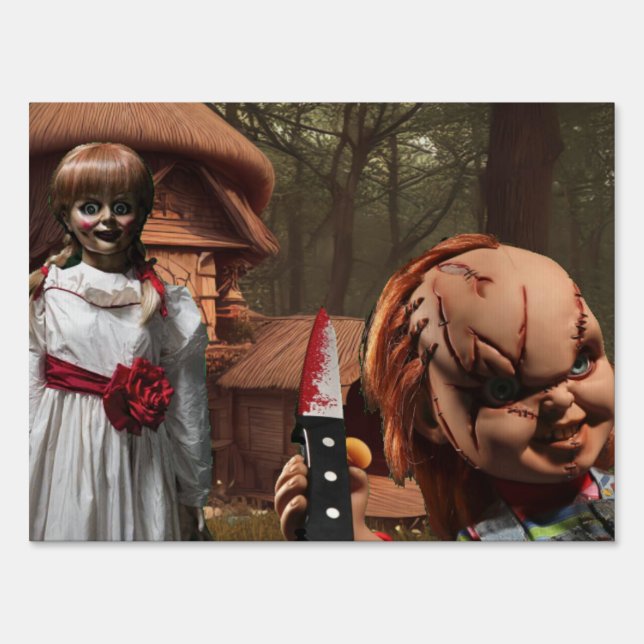 Scary Halloween.  Sign (Front)