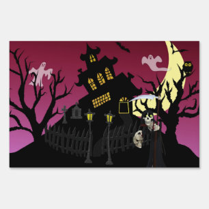Scary Halloween Sign