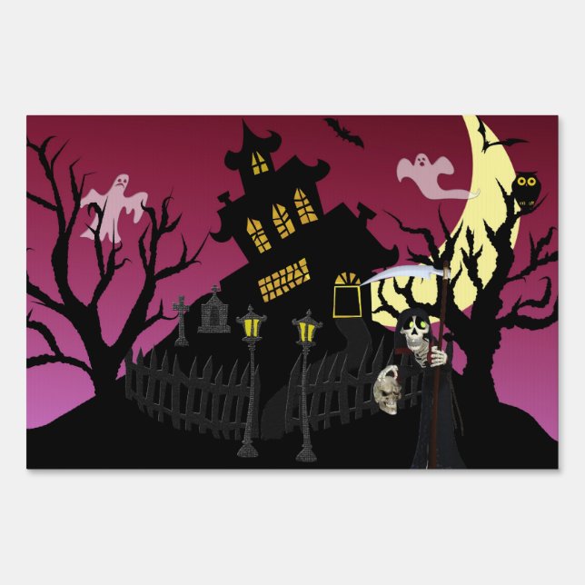 Scary Halloween Sign (Front)