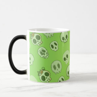 Scary halloween skulls color morph mug